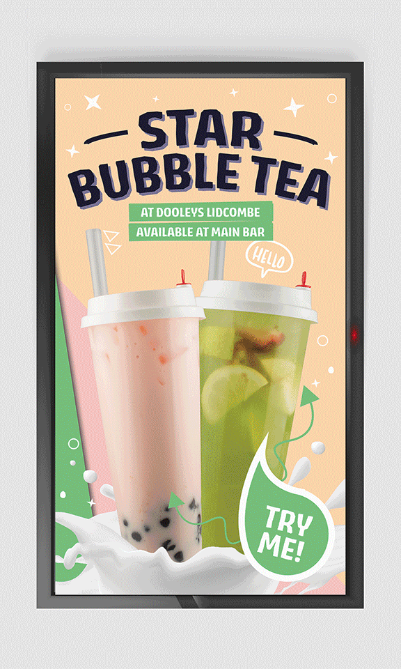 DOOLEYS TV screen display