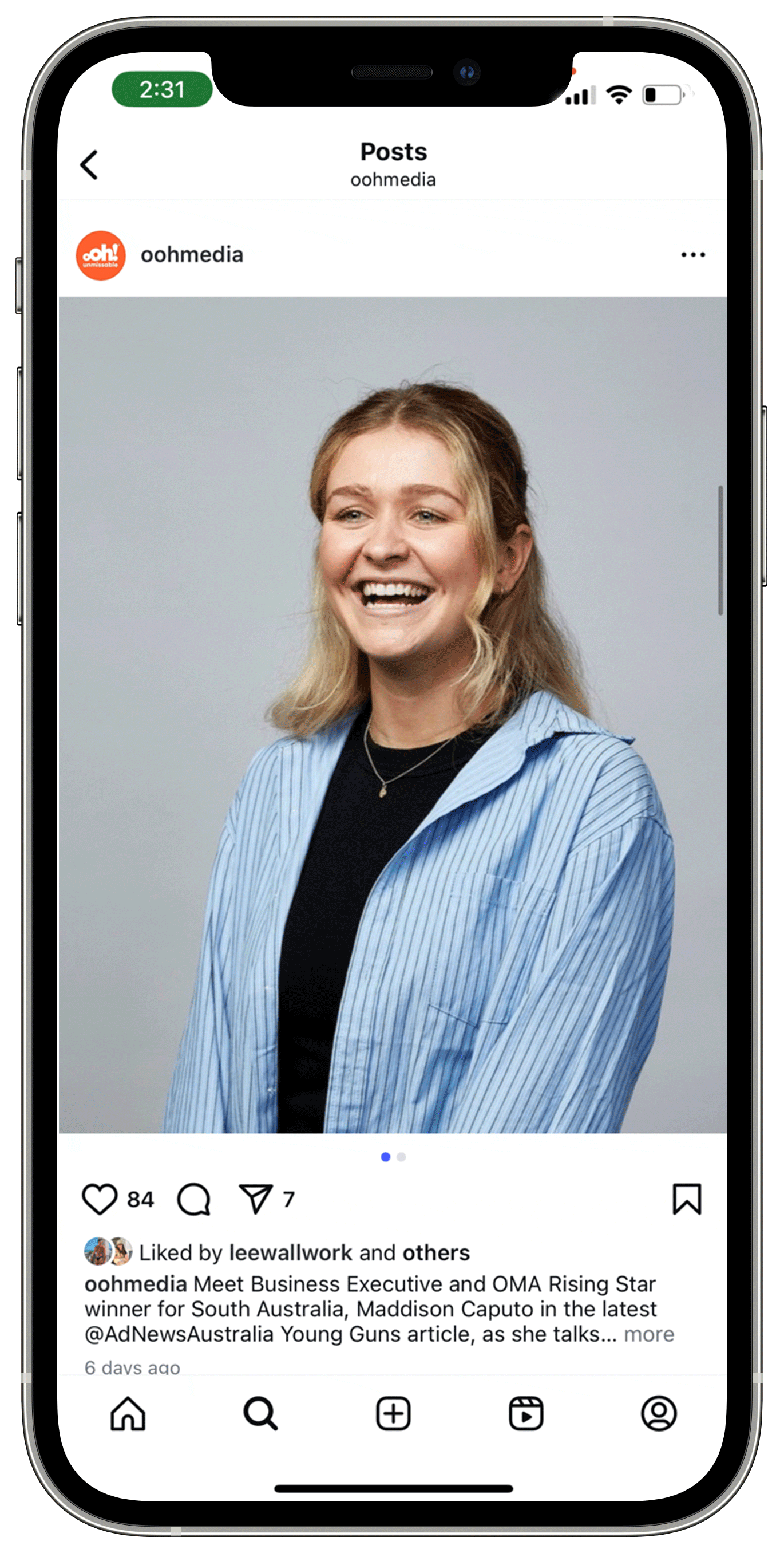 oOh!media Instagram Post