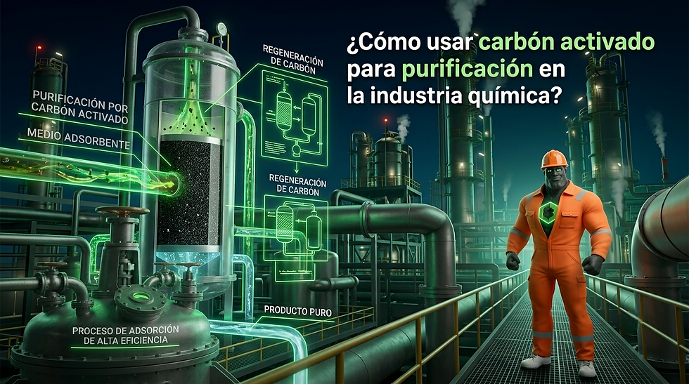 ¿Cómo usar carbón activado para purificación en la industria química?