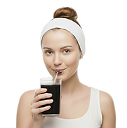 Jugos detox de carbón activado