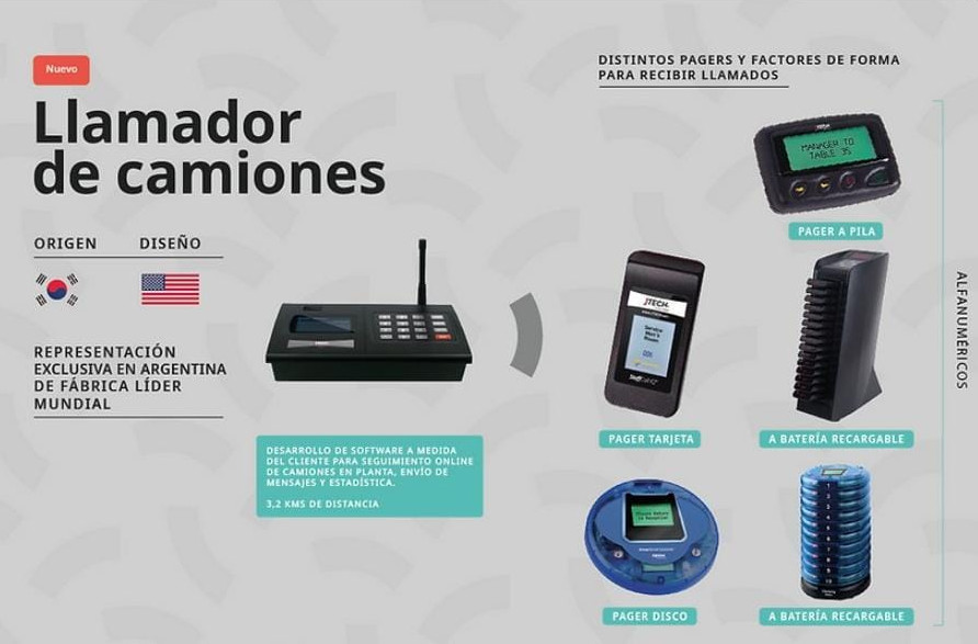 Llamador camiones Call Up Córdoba