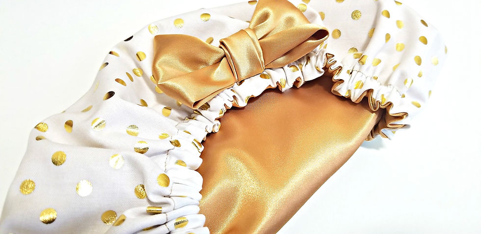 Thumbnail: Gold Polka Dot Bonnet