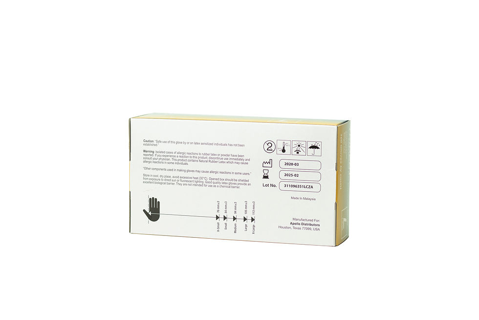 Thumbnail: Tident Latex Disposable Gloves M/L