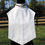 Thumbnail: Hunt Seat Show Dickie - White Pinstripe w/ Dark Brown Trim & Gold Snaffle