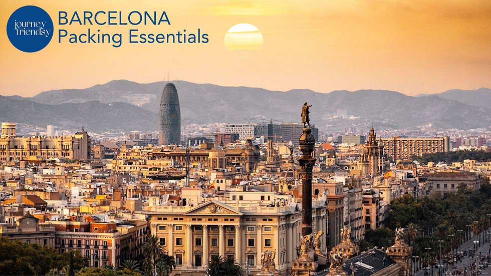 Barcelona - Ultimate Packing List