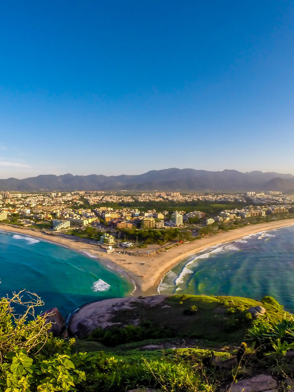 Vista aérea da Praia do Pontal Recreio dos Bandeirantes