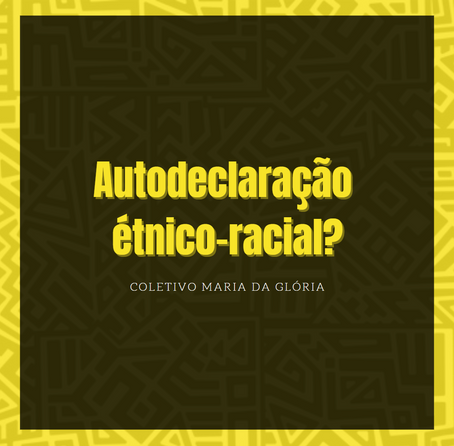 Autodeclaração étnico-racial?