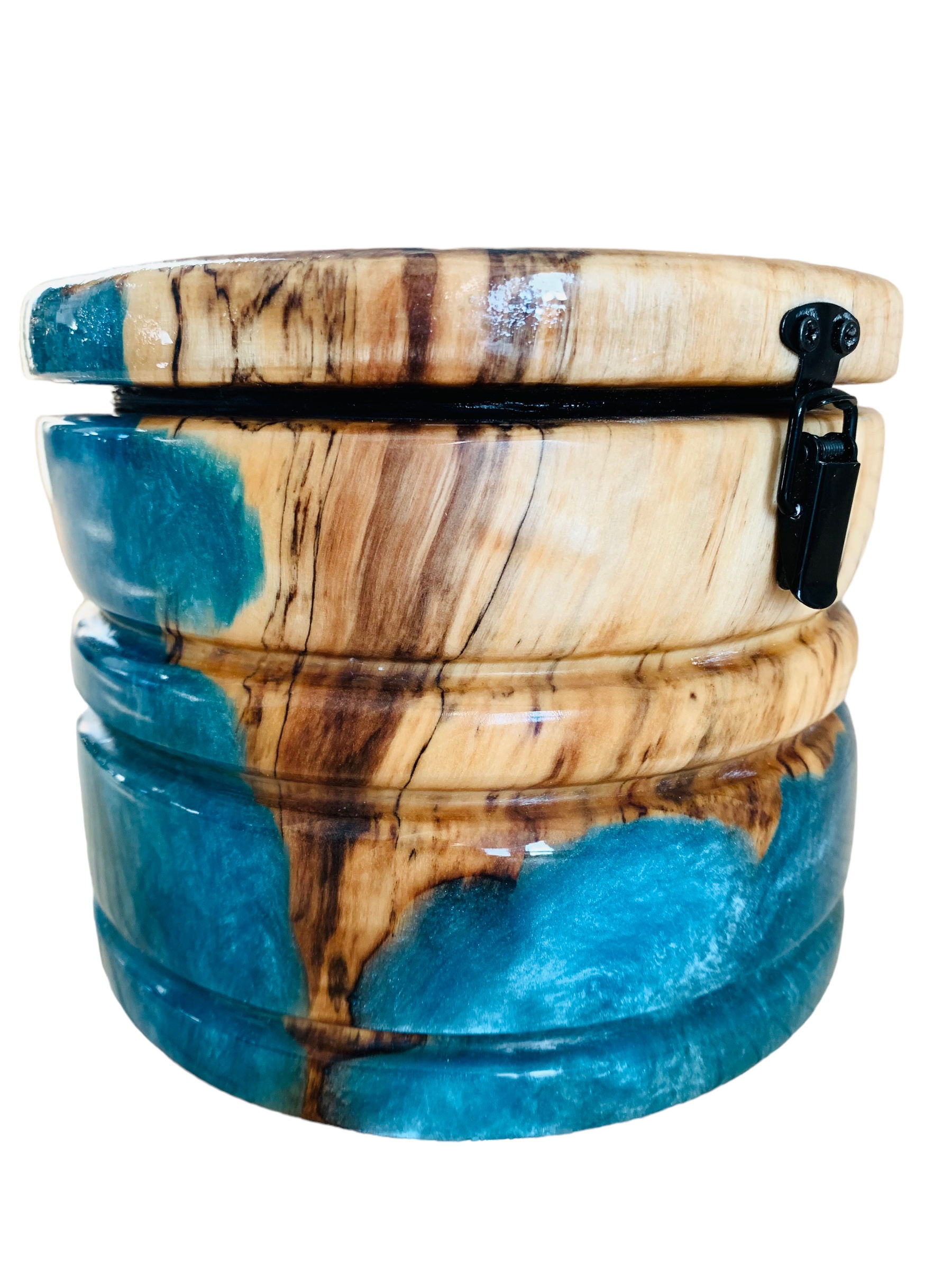 Black Poplar Hand Turned Keepsake Chamber