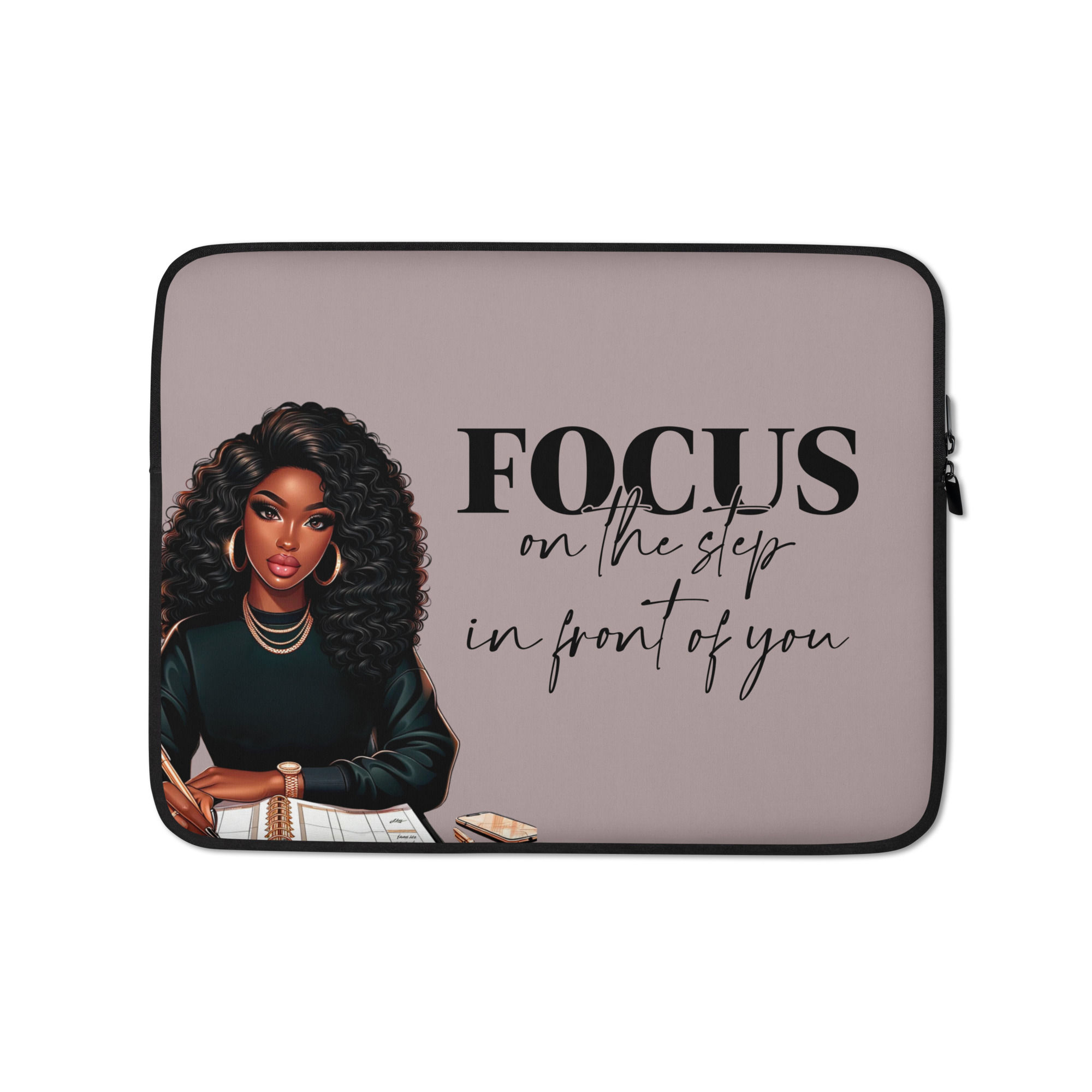 Focus - Black & Mauve Laptop Sleeve
