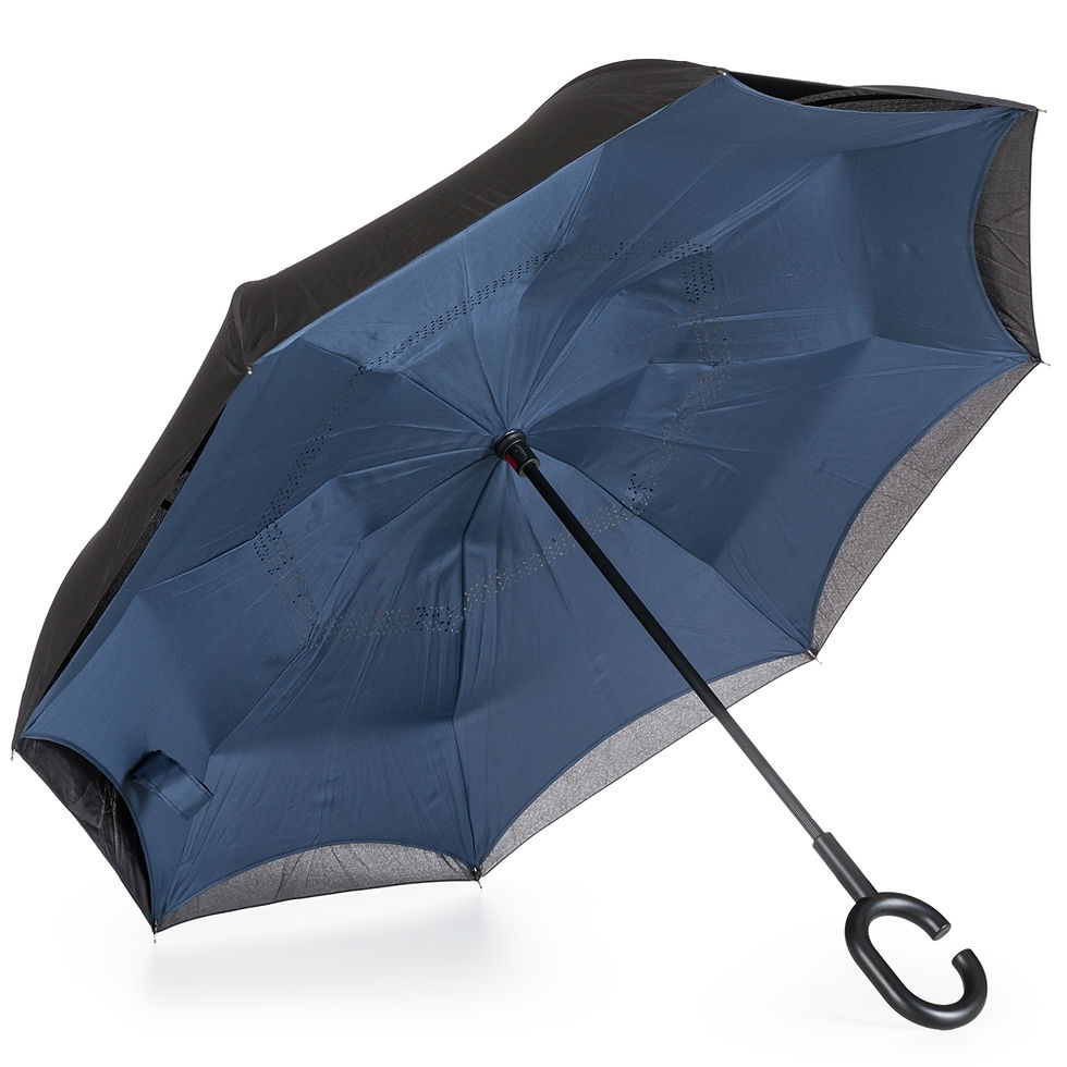 Miniatura: 13857x Guarda-chuva Invertido. Cinza ou Azul