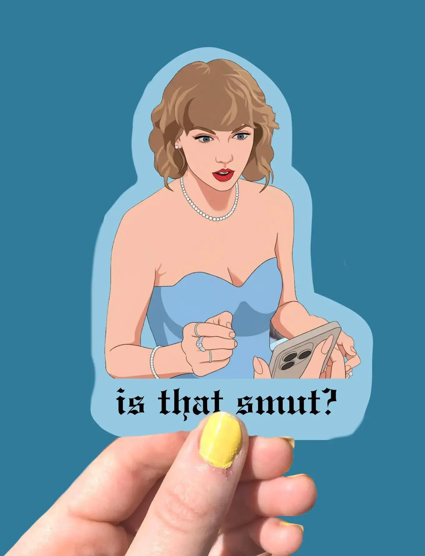 Funny photo: "Is that smut?" bookmark and sticker, taylor swift eras tour premie