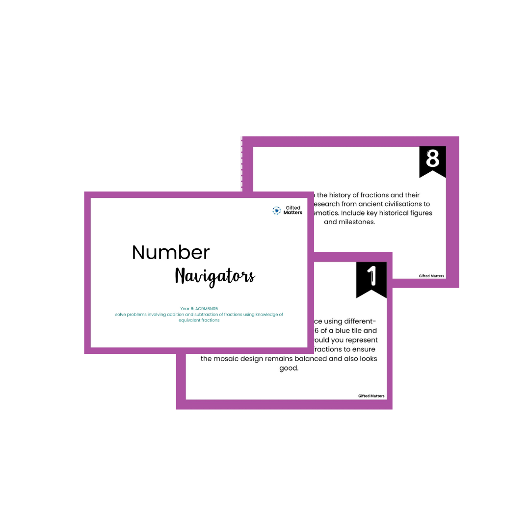 Number Navigators Year 6 AC9M6N05