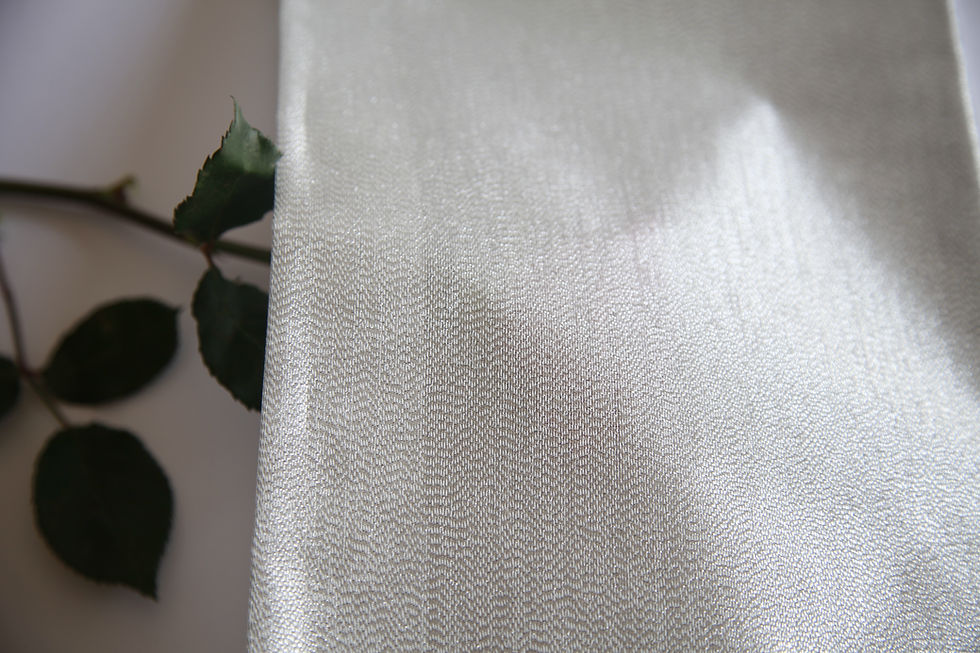 Thumbnail: Hagoromo (Taffeta) Sha, Silver, Hard