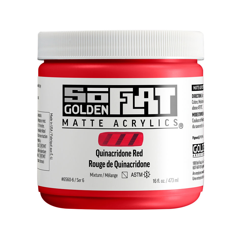 Thumbnail: Golden SoFlat Acrylic - Quinacridone Red