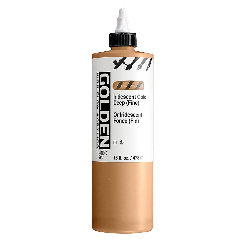 Thumbnail: Golden High Flow Acrylic - Iridescent Gold Deep (Fine)