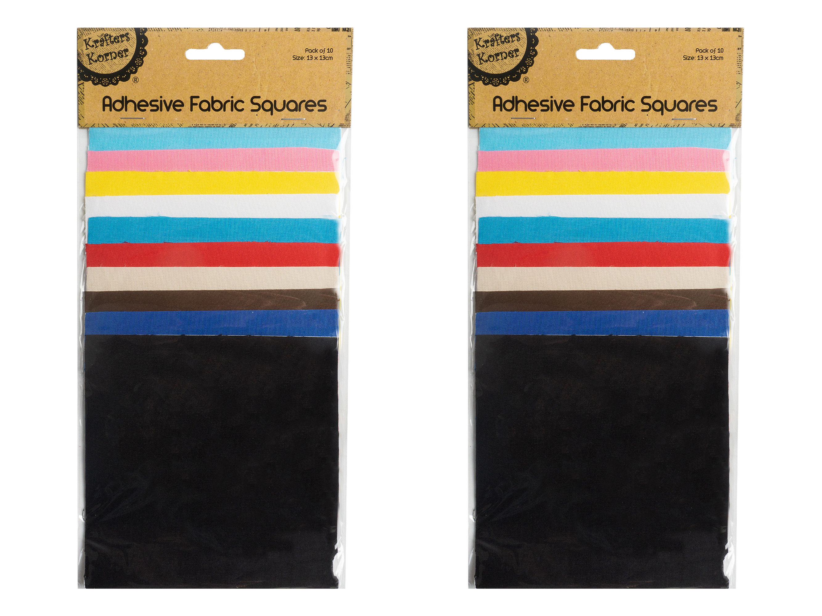 KK Adhesive Fabric Solid Coloured Squares