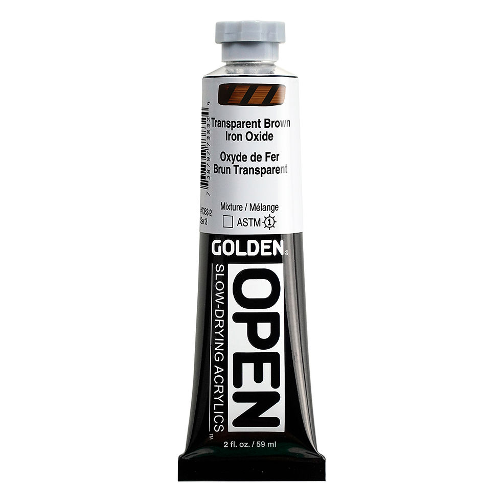 Golden Open Acrylic - Transparent Brown Iron Oxide