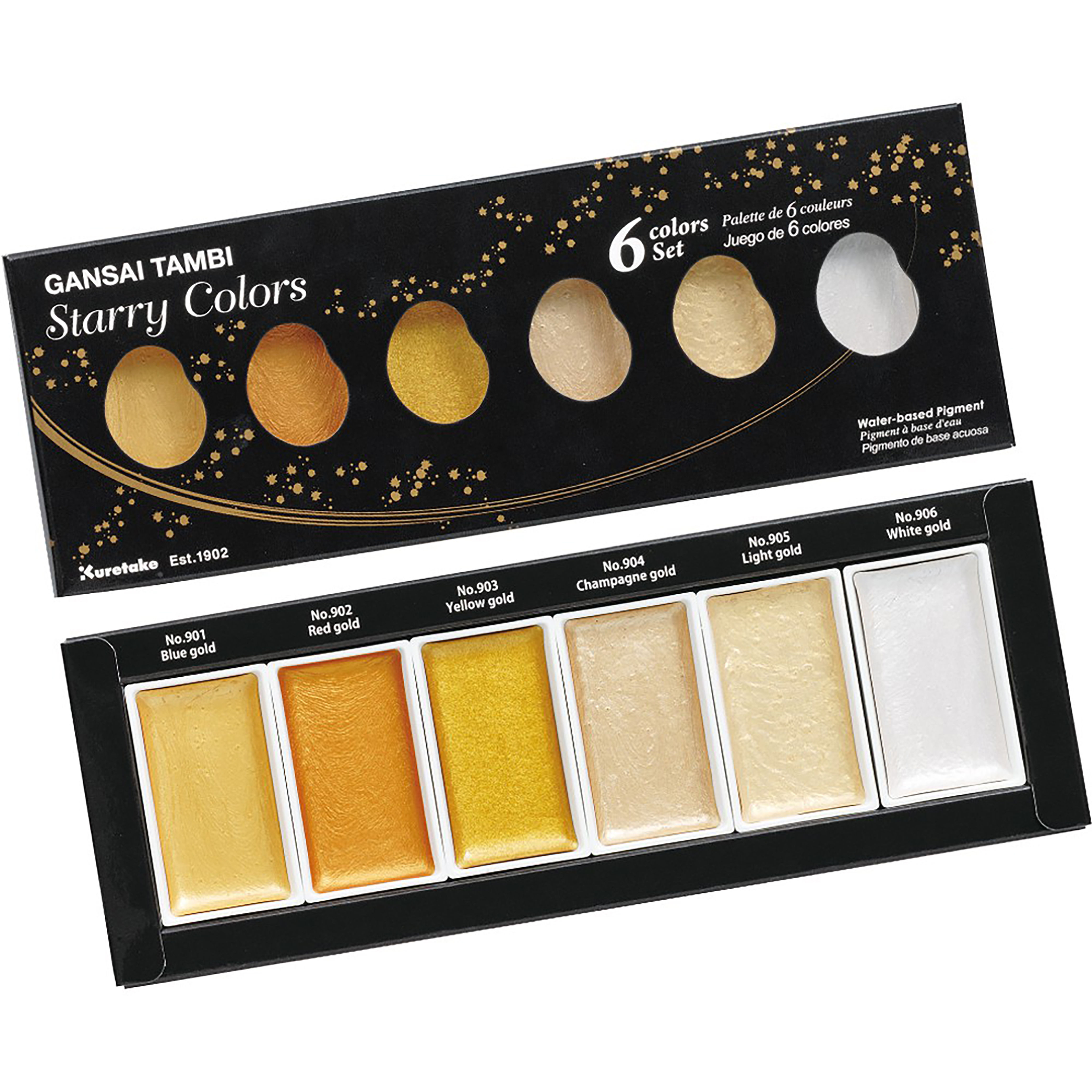 Kuretake Gansai Tambi Metallic Watercolour Sets