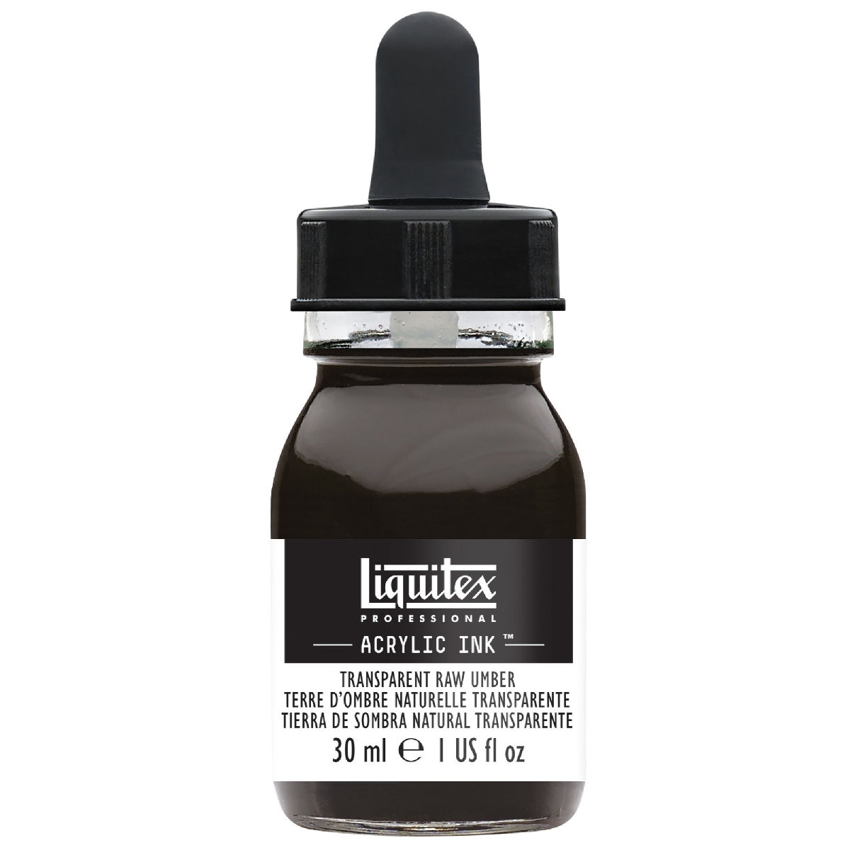 333 Liquitex Acrylic Ink 30ml - Transparent Raw Umber