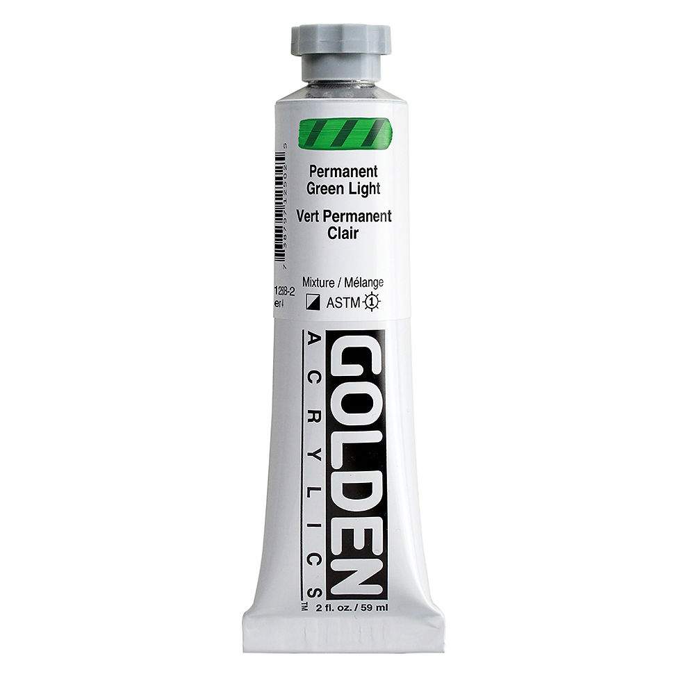 Golden Heavy Body Acrylic - Permanent Green Light