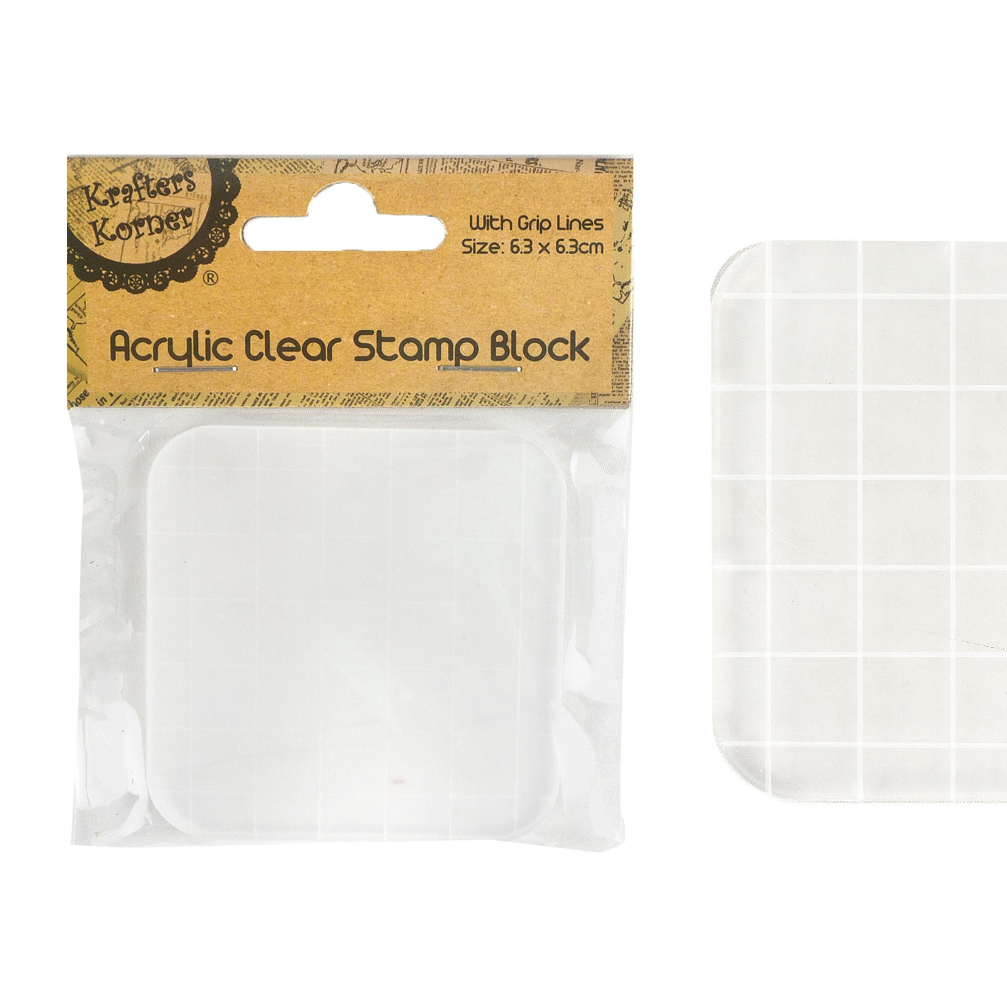 KK Acrylic Clear Stamp Block