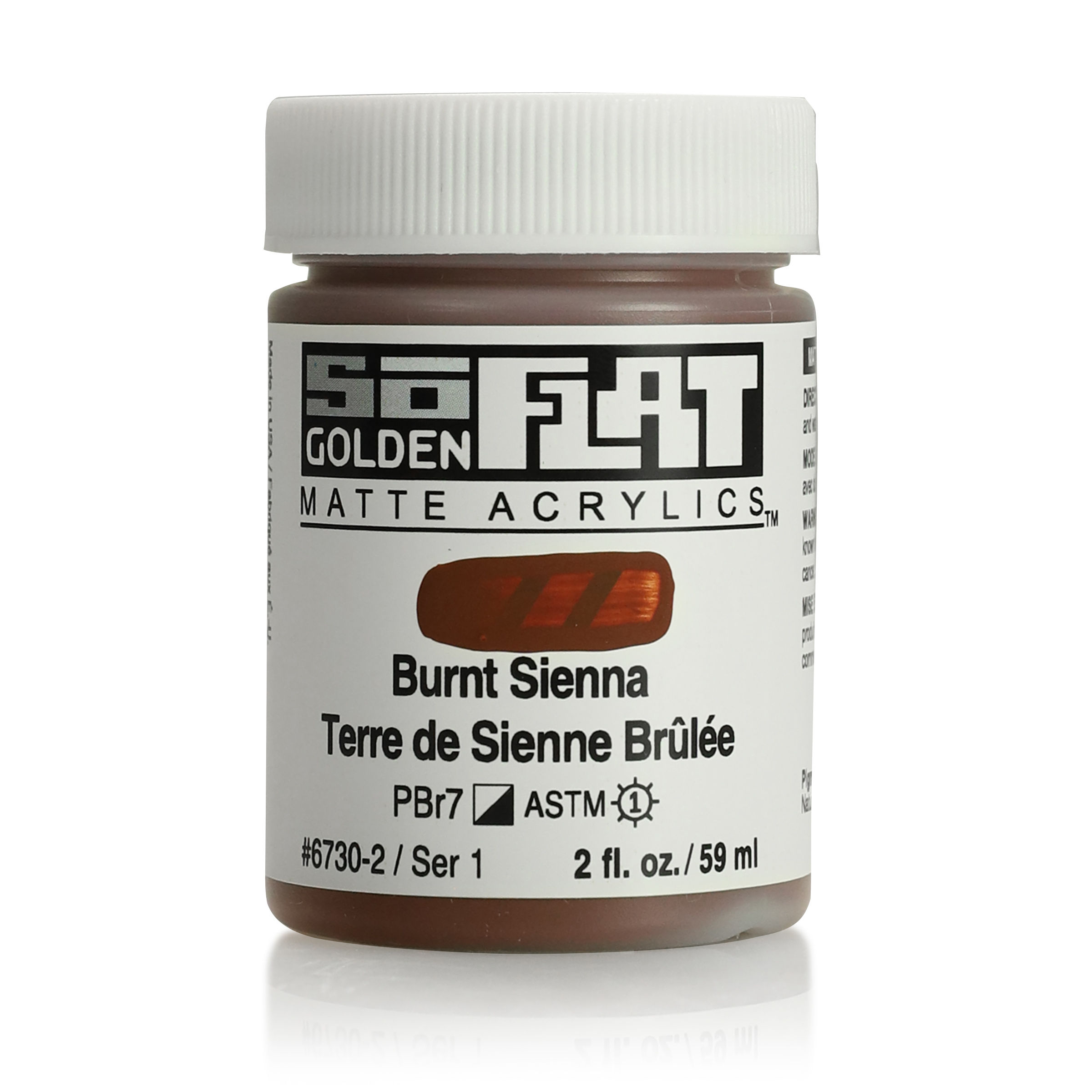 Golden SoFlat Acrylic - Burnt Sienna