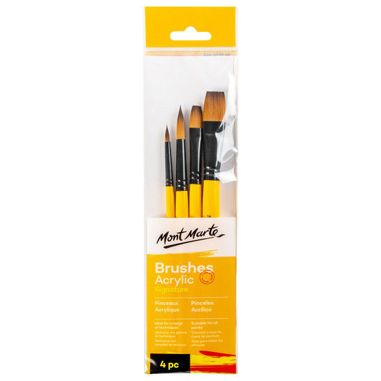 Thumbnail: MM Gallery Series Brush Sets Acrylic 4pc