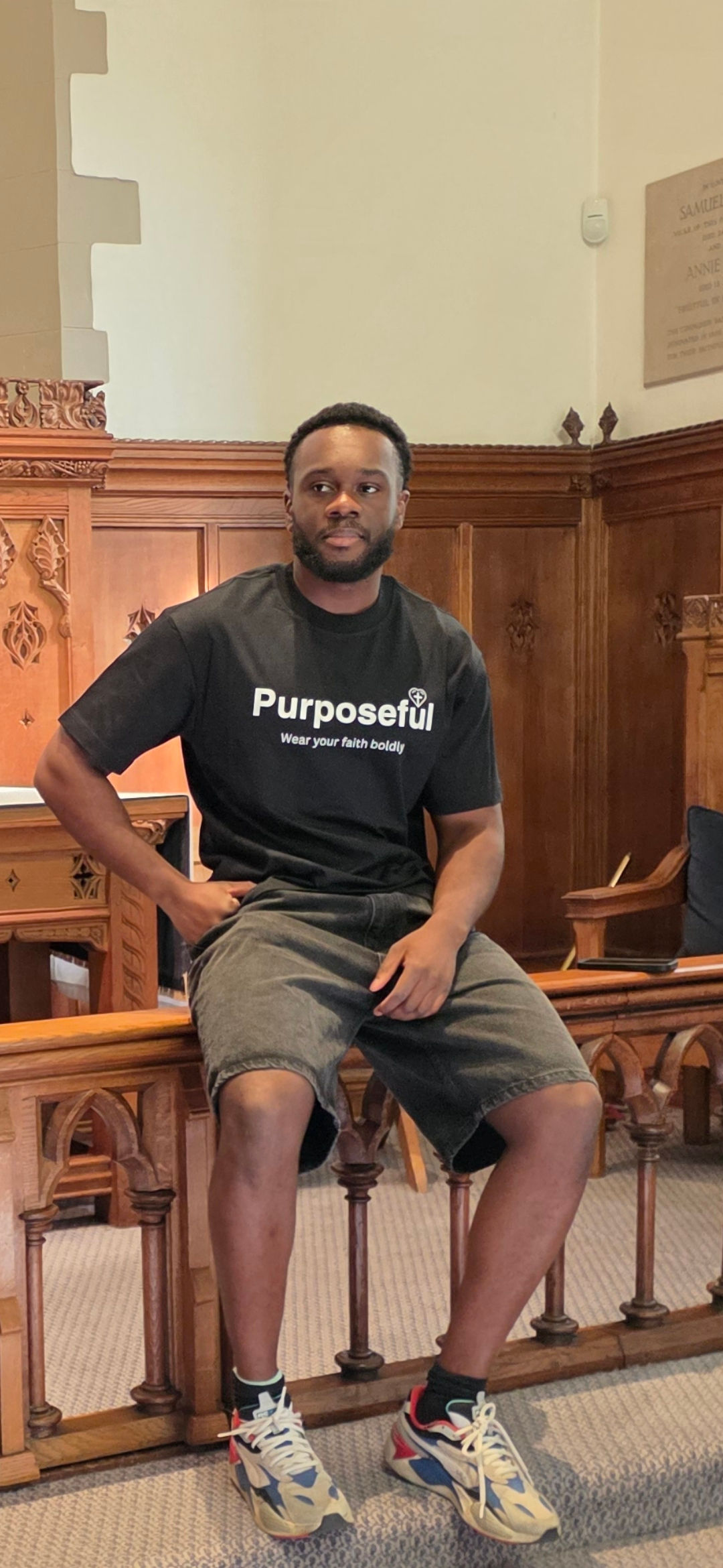 Purposeful— Wear your faith boldly T-shirt