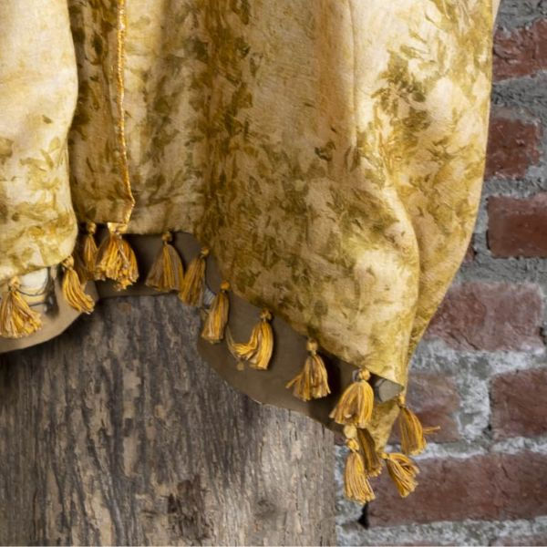 Thumbnail: Tassels of Bageeya "Rang Mahal" Reversible Handwoven Tussar cotton Pasban Jacket |