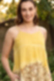 Bageeya “Daffodil” Handwoven Organic Cotton Strap Dress | Temple Rose & Turmeric