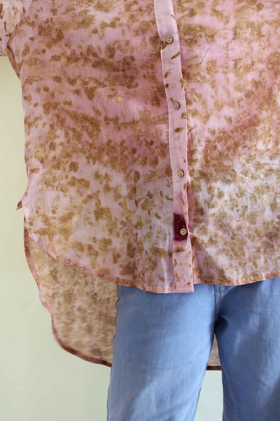 Thumbnail: Bageeya "Dove" Pure Mul Shirt | Crafted with Temple Roses, Marigold, Belpatra