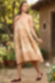 "Bageeya “Daisy” Organic Cambric Cotton Strap Dress | Temple Rose & Madder
