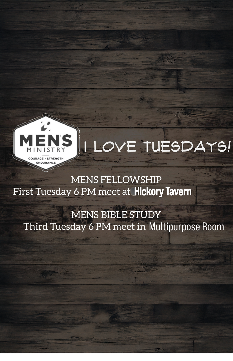 I LOVE TUESDAY! (Men)