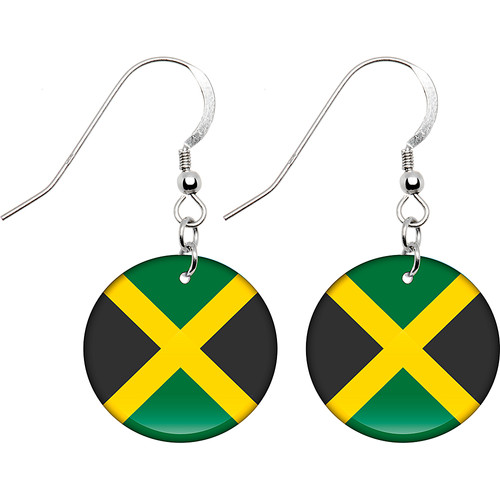 Jamaica Flag Earrings globalkinis