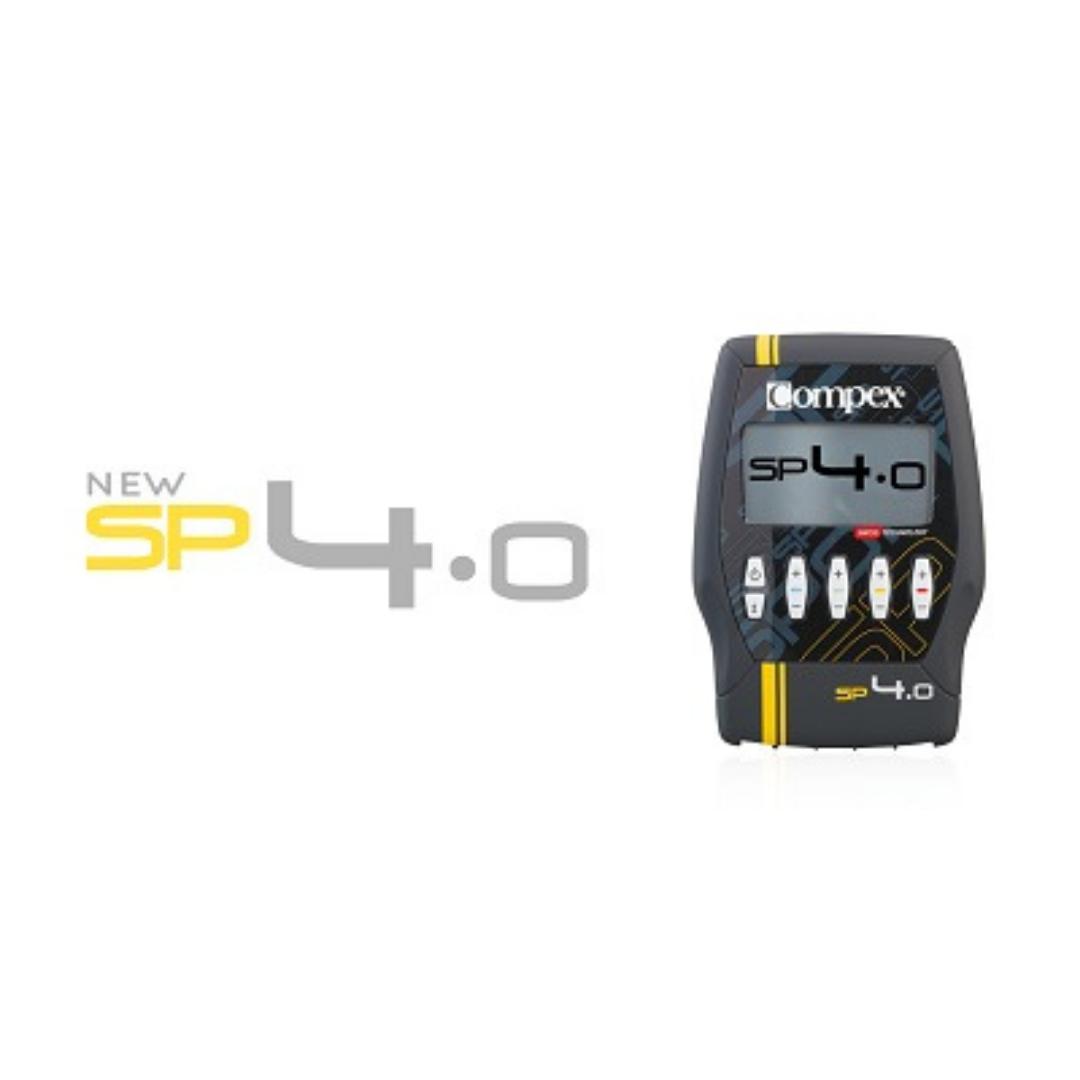 COMPEX SP 4.0 kas stimülatörü ve ürün logosu