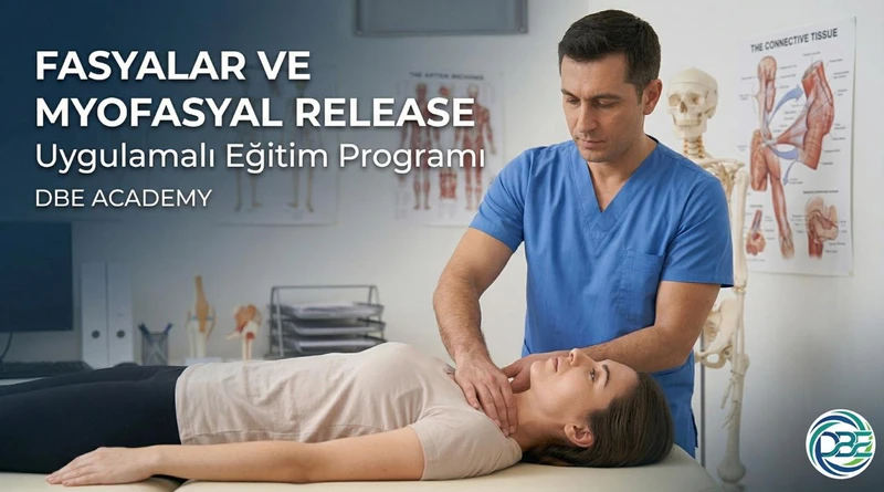 Fizyoterapist tarafından uygulanan fasyalar ve myofasyal release teknikleri eğitim görseli