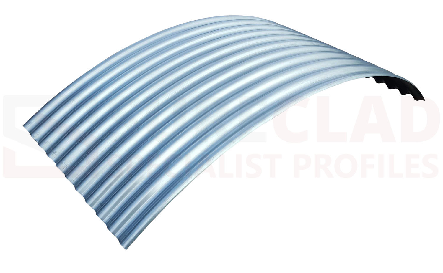 0.7mm Galvanised Curved 10/3 Shepherd Hut Stock Sheets