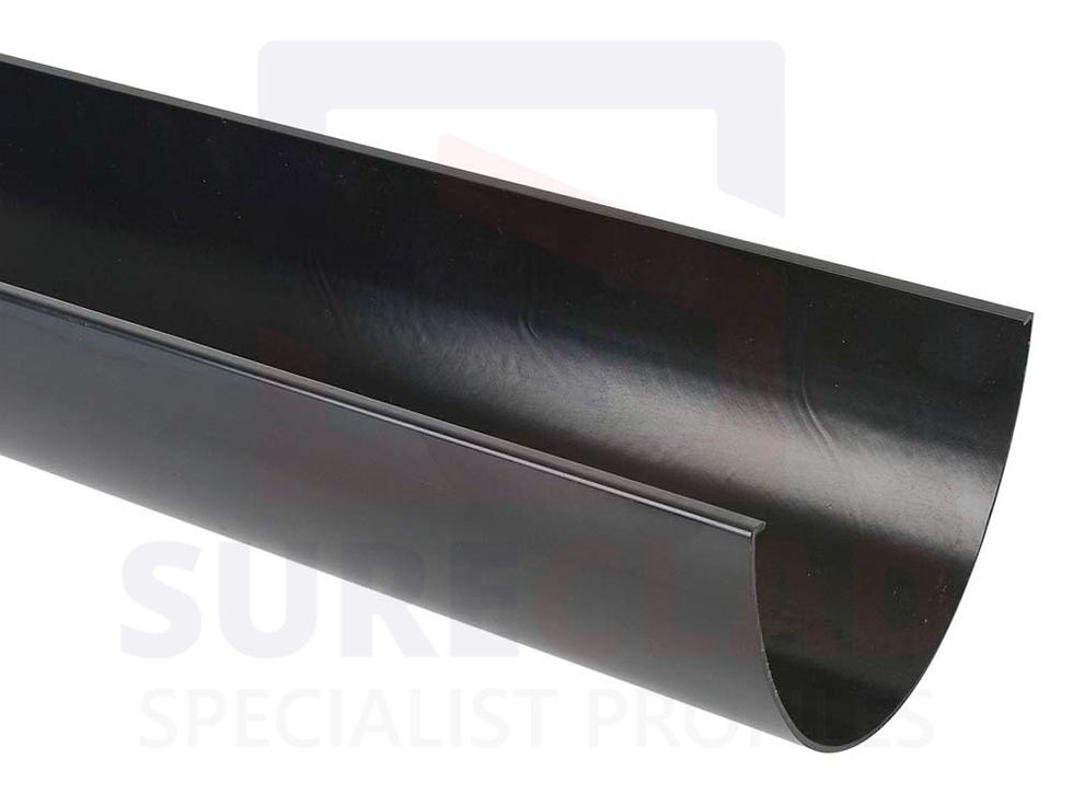 BR091 170mm Deepstyle Gutter 2m long in black