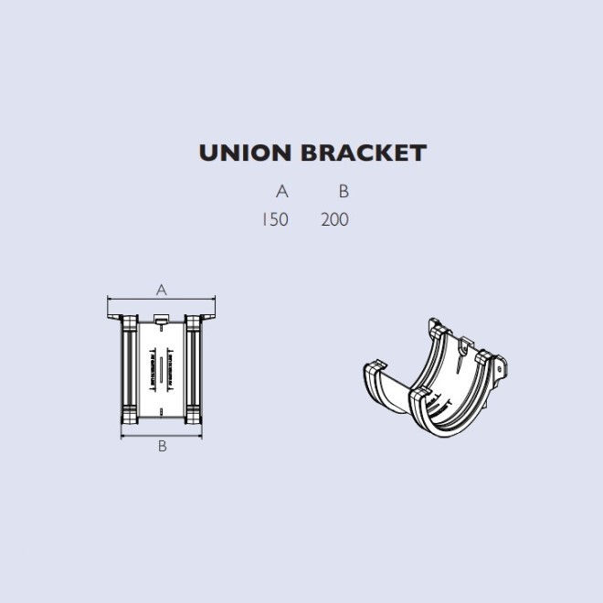 Thumbnail: Deepstyle 170mm Union Bracket BR094 dimensions