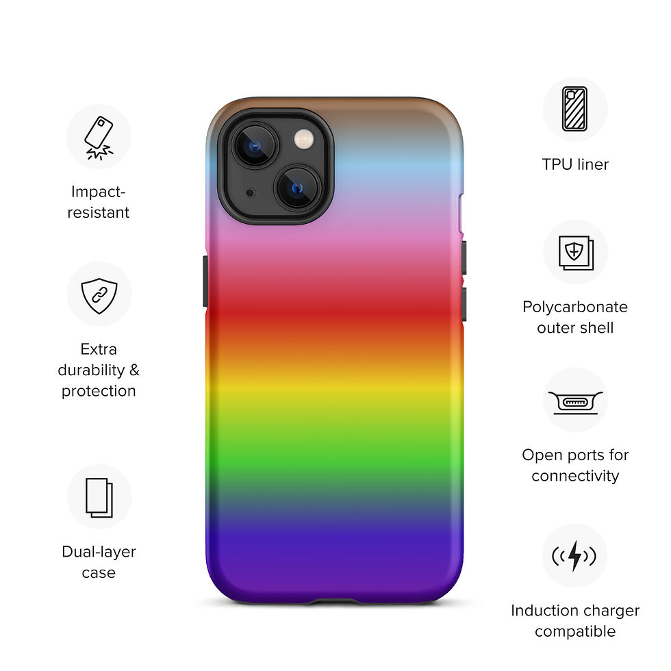 Thumbnail: Progress Pride Rainbow Tough Case for iPhone® 16 and all models!
