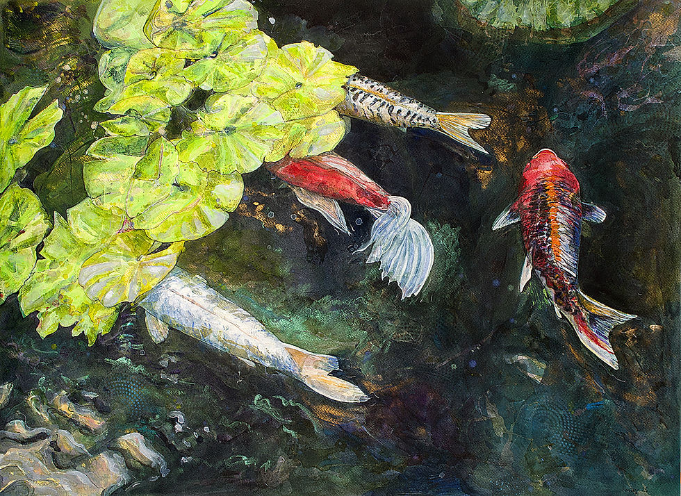 "Koi Pond Tropics"