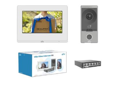 Uniview Villa Video Intercom Kit – Smart Video Entry System with Indoor Station,