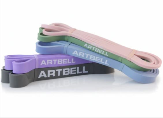 Artbell Fitness Power Band Latex Resistance Set – Heavy-Duty Strength & Stretch