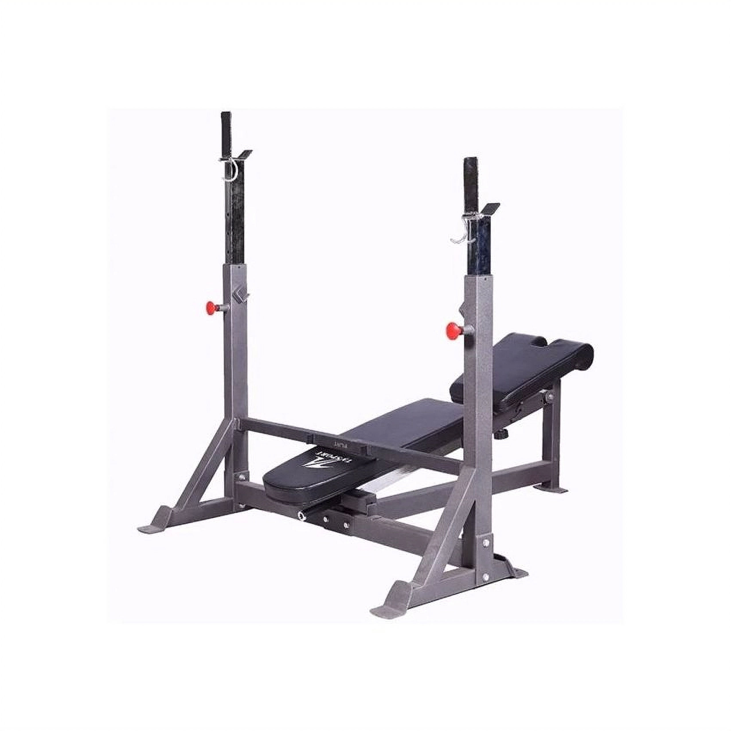 Adjustable Olympic Bench Press Grey With Black