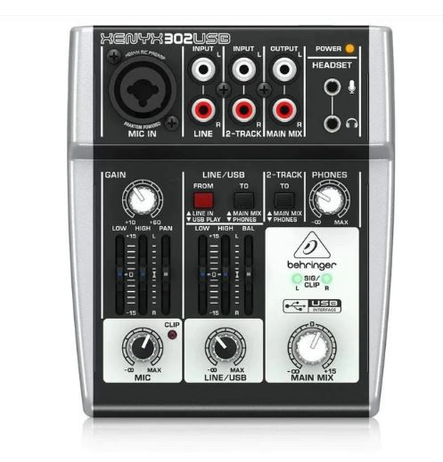 Behringer Xenyx 302USB Analog Mixer