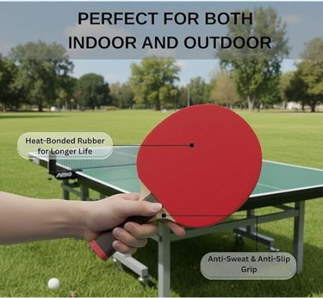Thumbnail: Marshal Fitness Table Tennis Bat | Professional Ping Pong Racket with High Spin,