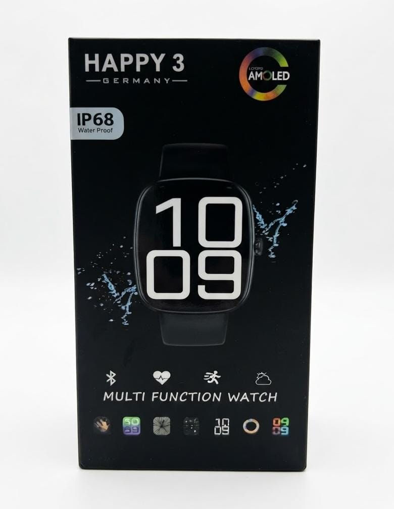Happy 3 ( Ip68 Water Resistance ) Smartwatch