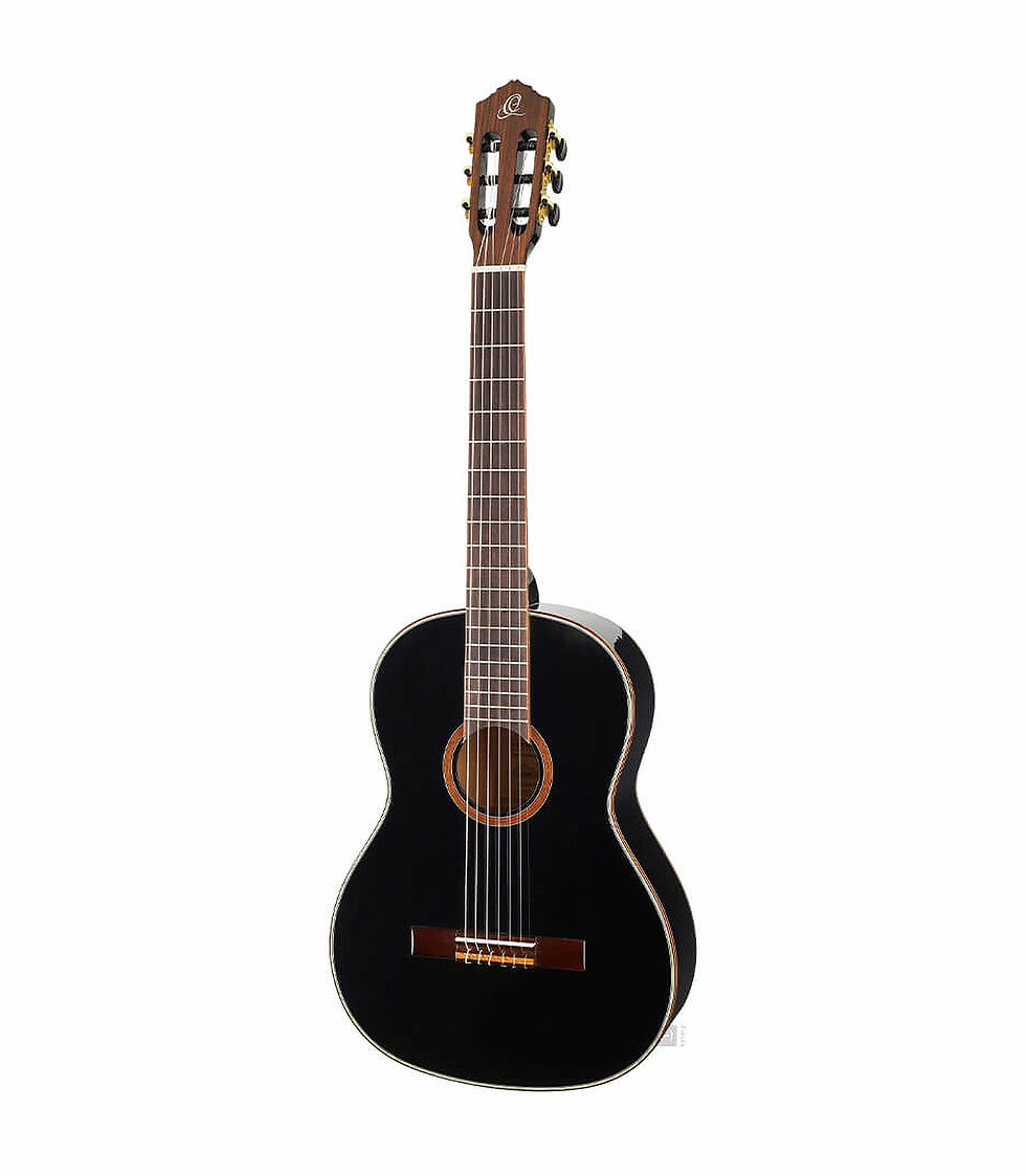 Thumbnail: Ortega Family Series Classic Guitar Black Finish Includes Deluxe Gig Bag