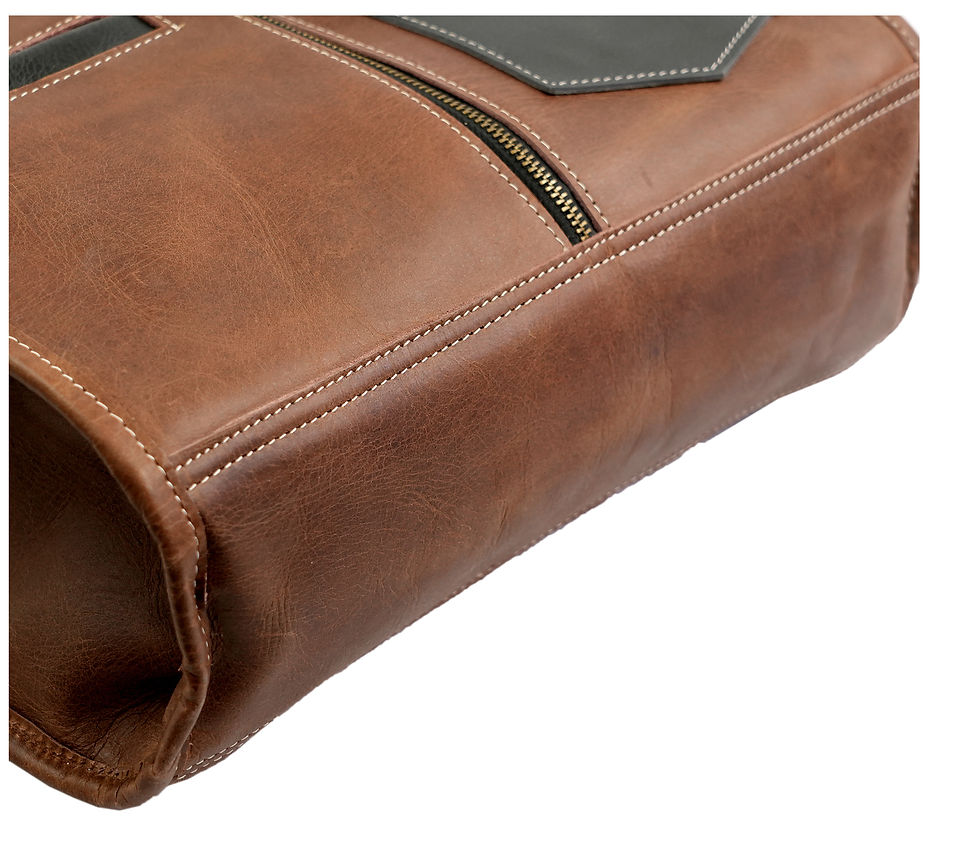 Thumbnail: Julius - Brown Leather Backpack 17 Inch Laptop Full Grain Travel School Bag