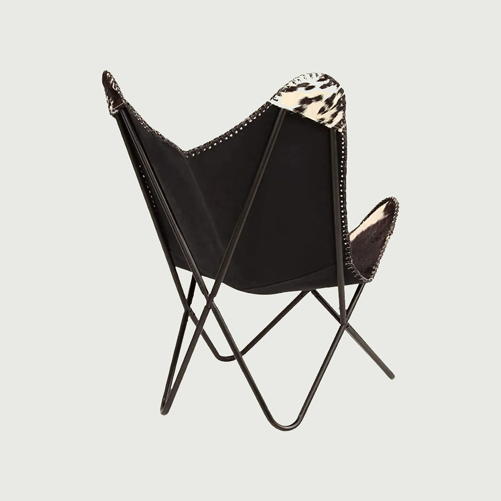 Thumbnail: Butterfly chair hairon -black and white